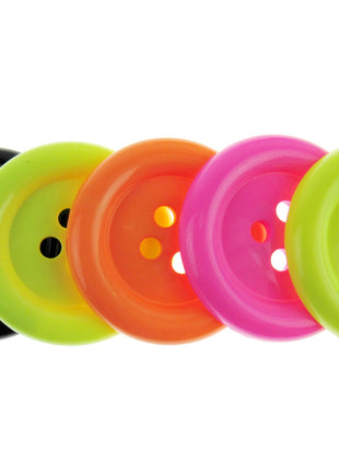 Round Extra Large Clown Buttons 14 Cols & 3 Sizes  4-Hole Buttons x 3 Buttons - ThreadandTrimmings