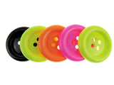 Round Extra Large Clown Buttons - 14 Colours & 3 Sizes  4-Hole Plastic Buttons