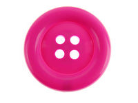 Round Extra Large Clown Buttons - 14 Colours & 3 Sizes  4-Hole Plastic Buttons