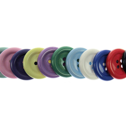 Round Extra Large Clown Buttons 14 Cols & 3 Sizes  4-Hole Buttons x 3 Buttons - ThreadandTrimmings
