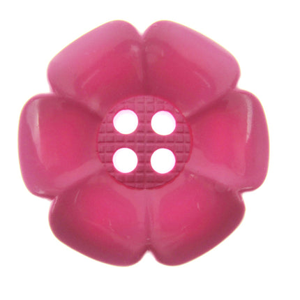 Extra Large  Flower Buttons Daisy Clown Buttons 65mm 3pcs 4 Hole CN77 - ThreadandTrimmings