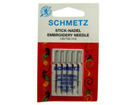 Embroidery Sewing Machine Needles by Schmetz for Domestic Use - Regular and Gold