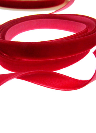 Velvet Ribbon Trimming Tape 9mm Wide Assorted Colours - ThreadandTrimmings