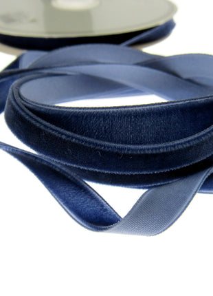 Velvet Ribbon Trimming Tape 9mm Wide Assorted Colours - ThreadandTrimmings
