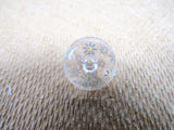 Clear Domed Buttons with Choice of Pretty Subtle Designs Black White 6pcs 15mm