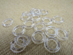 Round Austrian Blind Rings - Clear Plastic - 10mm (5mm inner) - Choose Pack Size