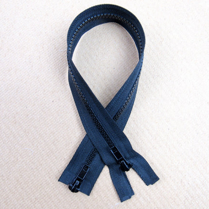 Two Way Plastic Delrin Open End Zips 2 Way Open End Zips 9 Colours 10 Sizes - ThreadandTrimmings