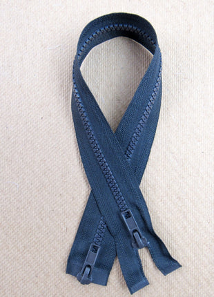 Two Way Plastic Delrin Open End Zips 2 Way Open End Zips 9 Colours 10 Sizes - ThreadandTrimmings