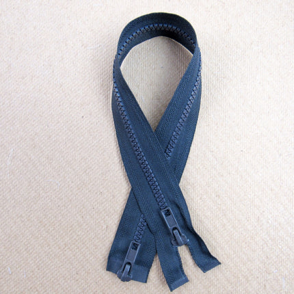 Two Way Plastic Delrin Open End Zips 2 Way Open End Zips 9 Colours 10 Sizes - ThreadandTrimmings