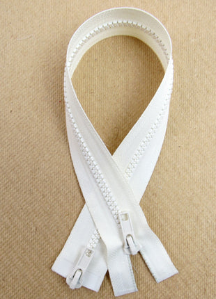 Two Way Plastic Delrin Open End Zips 2 Way Open End Zips 9 Colours 10 Sizes - ThreadandTrimmings