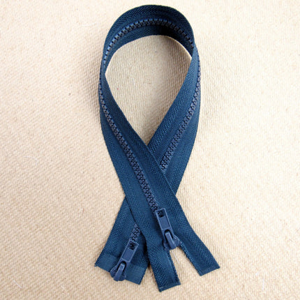 Two Way Plastic Delrin Open End Zips 2 Way Open End Zips 9 Colours 10 Sizes - ThreadandTrimmings