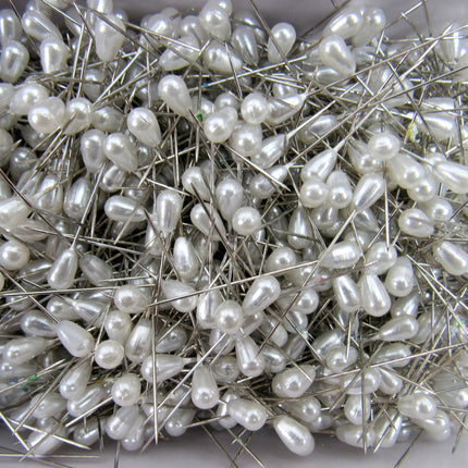 Pearl Headed Wedding Corsage and Table Pins - 1000 Pcs - 40mm Long - Steel Shank