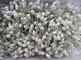 Pearl Headed Wedding Corsage and Table Pins - 1000 Pcs - 40mm Long - Steel Shank