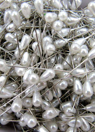 Pearl Headed Wedding Corsage and Table Pins - 1000 Pcs - 40mm Long - Steel Shank