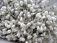 Pearl Headed Wedding Corsage and Table Pins - 1000 Pcs - 40mm Long - Steel Shank