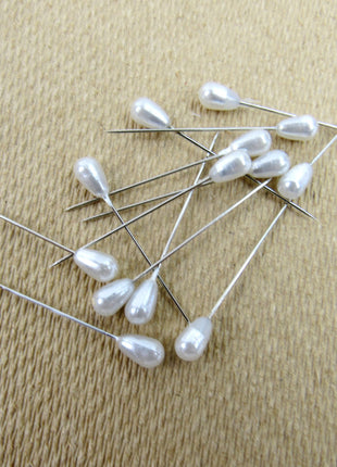 Pearl Headed Wedding Corsage and Table Pins - 1000 Pcs - 40mm Long - Steel Shank