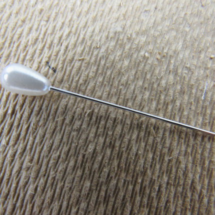 Pearl Headed Wedding Corsage and Table Pins - 1000 Pcs - 40mm Long - Steel Shank