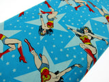 Wonder Woman Fabric - Girl Power Fabric- 100% Cotton - 110cm Long - Half Meter