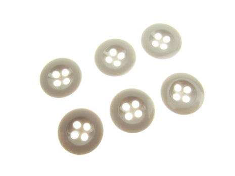 Trouser Buttons Round White Trouser Buttons Four Sew Through Holes 18mm (CM101) - ThreadandTrimmings