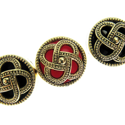 Coronet buttons on a white background