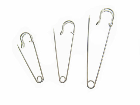 Kilt Pins Nickel Plated Steel 144 pcs Available in 3 sizes 63mm, 75mm & 100mm