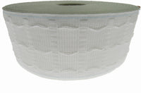 Curtain Heading Pencil Pleat Tape HOOK & LOOP Compatible 75mm (3") Wide White