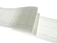 Curtain Heading Pencil Pleat Tape HOOK & LOOP Compatible 75mm (3") Wide White