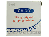 Chico Hook & Loop Fastener Tape 20mm x 1m Brown Beige Grey Red Black Twin Strip