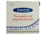 Chico Hook & Loop Fastener Tape 20mm x 1m Brown Beige Grey Red Black Twin Strip