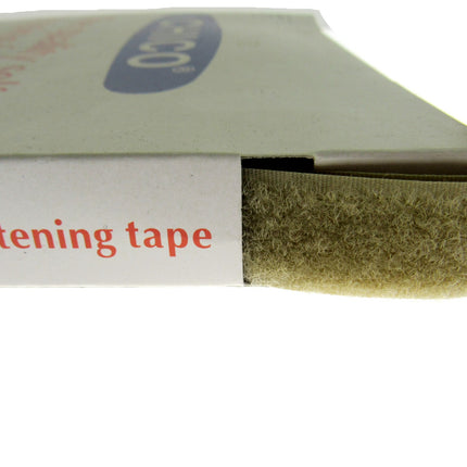 Chico Hook & Loop Fastener Tape 20mm x 1m Brown Beige Grey Red Black Twin Strip
