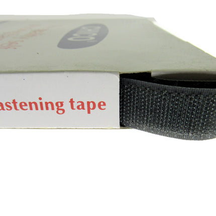 Chico Hook & Loop Fastener Tape 20mm x 1m Brown Beige Grey Red Black Twin Strip