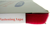 Chico Hook & Loop Fastener Tape 20mm x 1m Brown Beige Grey Red Black Twin Strip