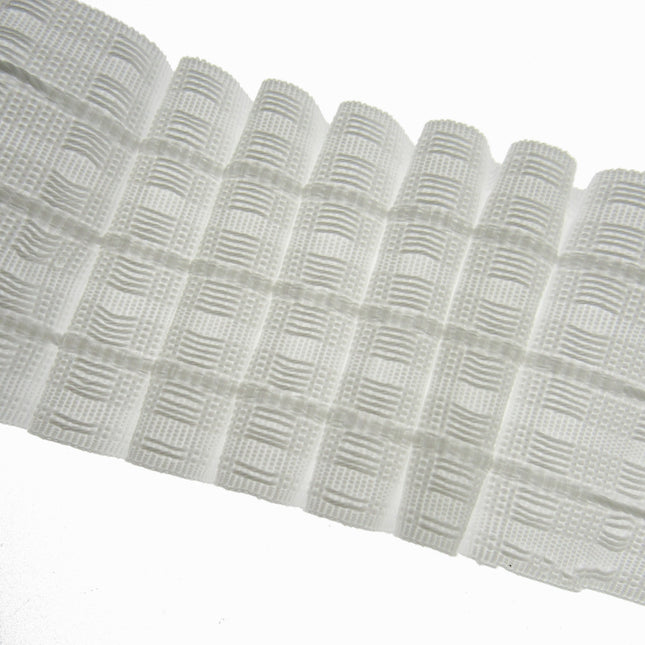 Multi Pocket Curtain Header Pencil Pleat Tape White 75mm 3 Inch Wide - ThreadandTrimmings