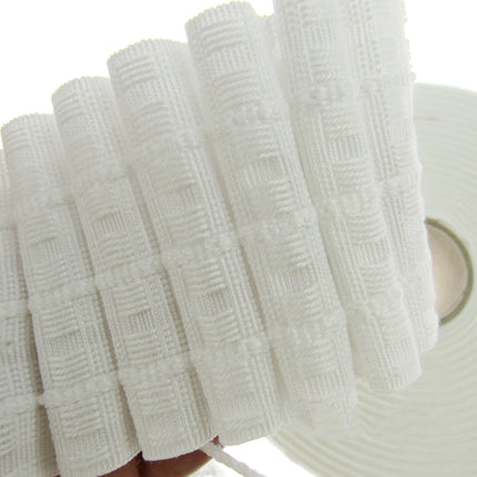 Multi Pocket Curtain Header Pencil Pleat Tape White 75mm 3 Inch Wide - ThreadandTrimmings
