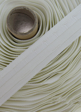 Roman Blind SIDE ENTRY Tubular Tape 19mm 3/4 Inch Wide Cream RB0191-100 - ThreadandTrimmings