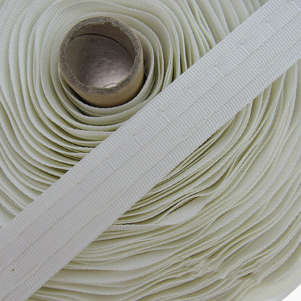 Roman Blind SIDE ENTRY Tubular Tape 19mm 3/4 Inch Wide Cream RB0191-100 - ThreadandTrimmings