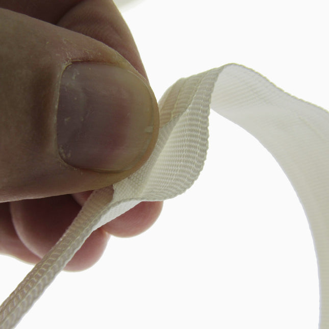 Roman Blind SIDE ENTRY Tubular Tape 19mm 3/4 Inch Wide Cream RB0191-100 - ThreadandTrimmings
