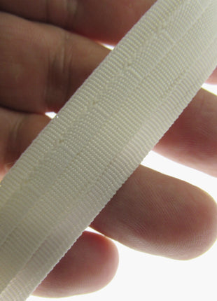 Roman Blind SIDE ENTRY Tubular Tape 19mm 3/4 Inch Wide Cream RB0191-100 - ThreadandTrimmings