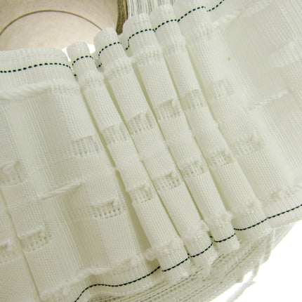 Curtain Header Fire Retardant Pencil Pleat Tape Woven Pockets 76mm 3 Inch Wide - ThreadandTrimmings