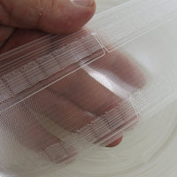 Curtain Header Wave Tape Translucent - 75mm 3 Inch Wide - 2 Pocket Rows - MWT750