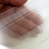 Curtain Header Wave Tape Translucent - 75mm 3 Inch Wide - 2 Pocket Rows - MWT750