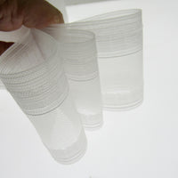 Curtain Header Wave Tape Translucent - 75mm 3 Inch Wide - 2 Pocket Rows - MWT750