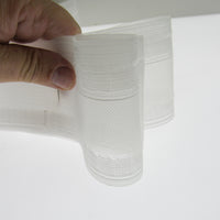 Curtain Header Wave Tape Translucent - 75mm 3 Inch Wide - 2 Pocket Rows - MWT750