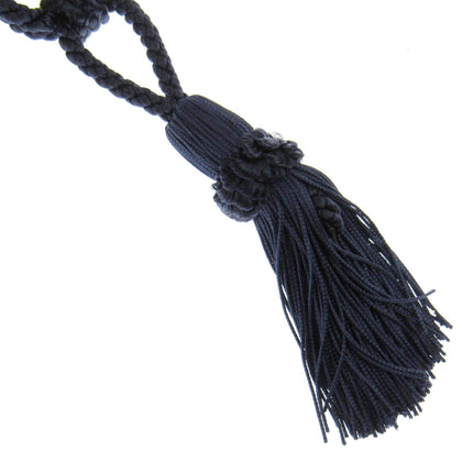 Pair Curtain Tie Backs Twisted Braid Rope with 11cm Tassel 2 Tiebacks 10 Colours - ThreadandTrimmings