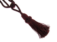 Pair Curtain Tie Backs Twisted Braid Rope with 11cm Tassel 2 Tiebacks 10 Colours