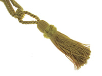Pair Curtain Tie Backs Twisted Braid Rope with 11cm Tassel 2 Tiebacks 10 Colours
