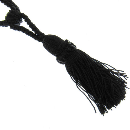 Pair Curtain Tie Backs Twisted Braid Rope with 11cm Tassel 2 Tiebacks 10 Colours - ThreadandTrimmings