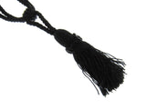 Pair Curtain Tie Backs Twisted Braid Rope with 11cm Tassel 2 Tiebacks 10 Colours