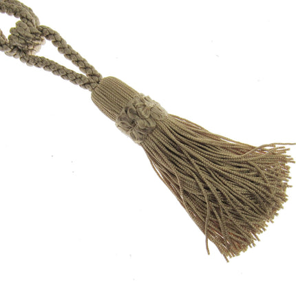 Pair Curtain Tie Backs Twisted Braid Rope with 11cm Tassel 2 Tiebacks 10 Colours - ThreadandTrimmings