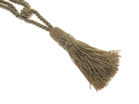 Pair Curtain Tie Backs Twisted Braid Rope with 11cm Tassel 2 Tiebacks 10 Colours
